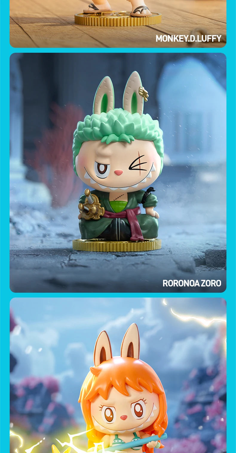 POP MART THE MONSTERS X une pièce série boîte aveugle jouets Kawaii Anime figurine Surprise boîte mystère poupées filles cadeau