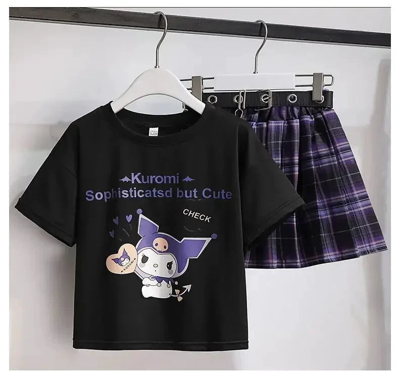 Kuromi – T-shirt and skirt set