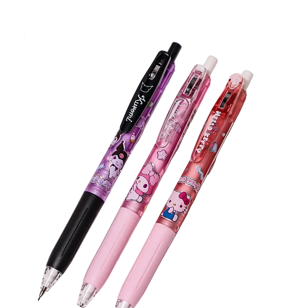 Stylo Mécanique Kuromi Melody – Set Papeterie Kawaii