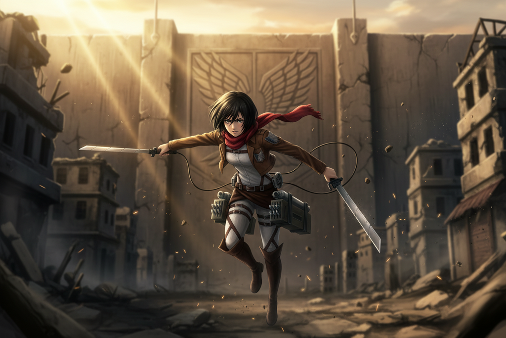 Figurine Mikasa Ackerman 30 cm - Attaque des Titans