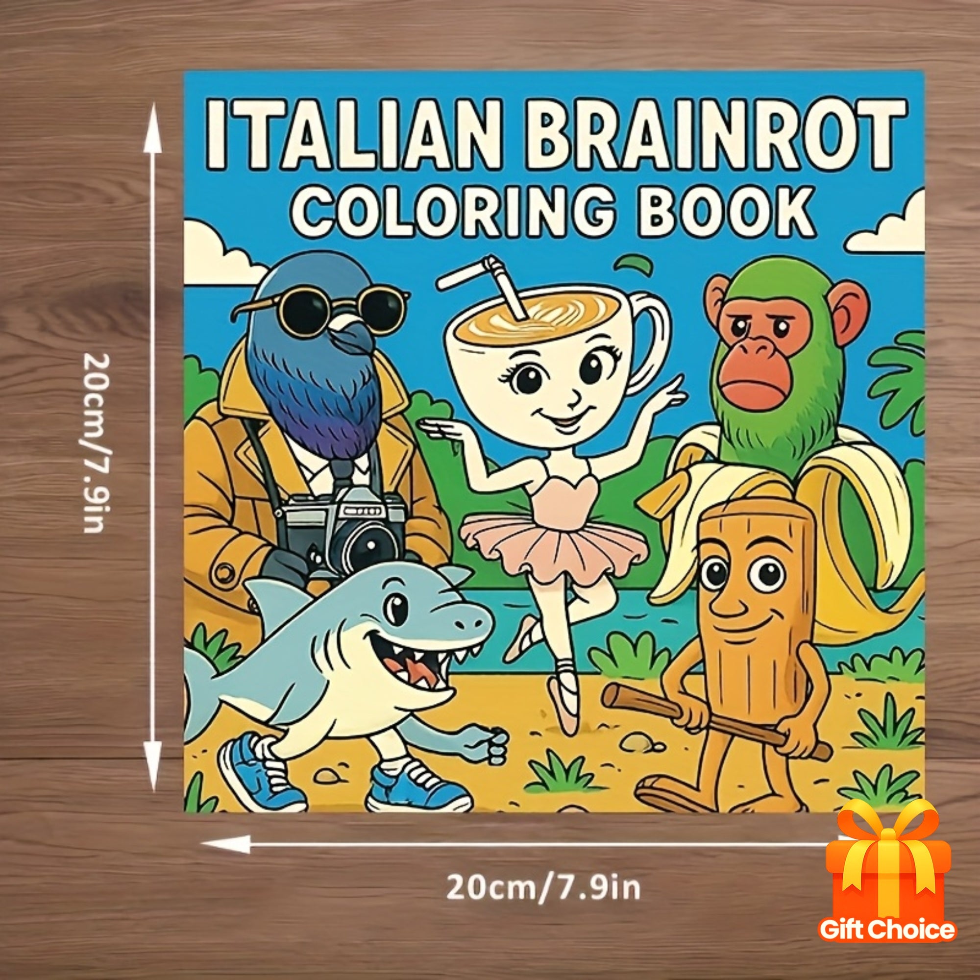 Livre de Coloriage Italian Brainrot – 22 Personnages Mèmes & Défis Créatif