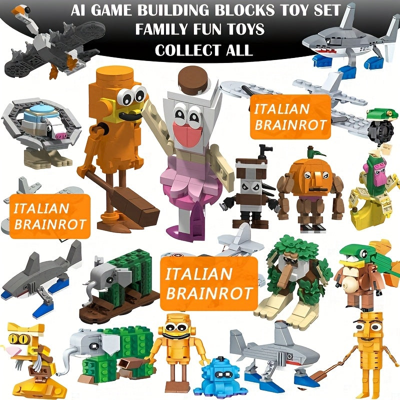 Tung Sahur Stick Tralalero – Jeu de Construction – 1000 Pièces