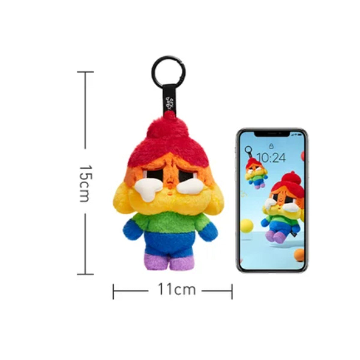 CryBaby Cheer Up Baby pendentif - dimensions