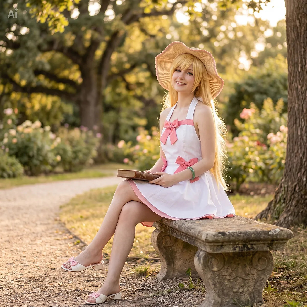 Oshino Shinobu Cosplay – Robe Costume Femme
