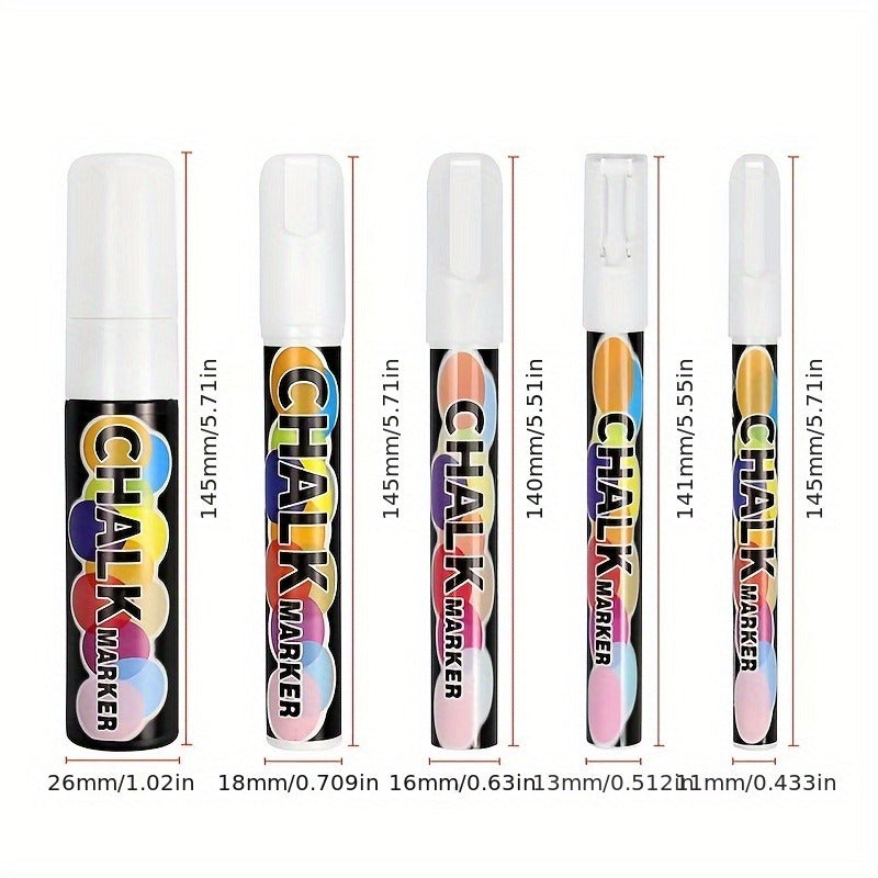 Marqueurs Blancs Effaçables Lot De 5 Premium Collection Vitres Élégance Exclusif