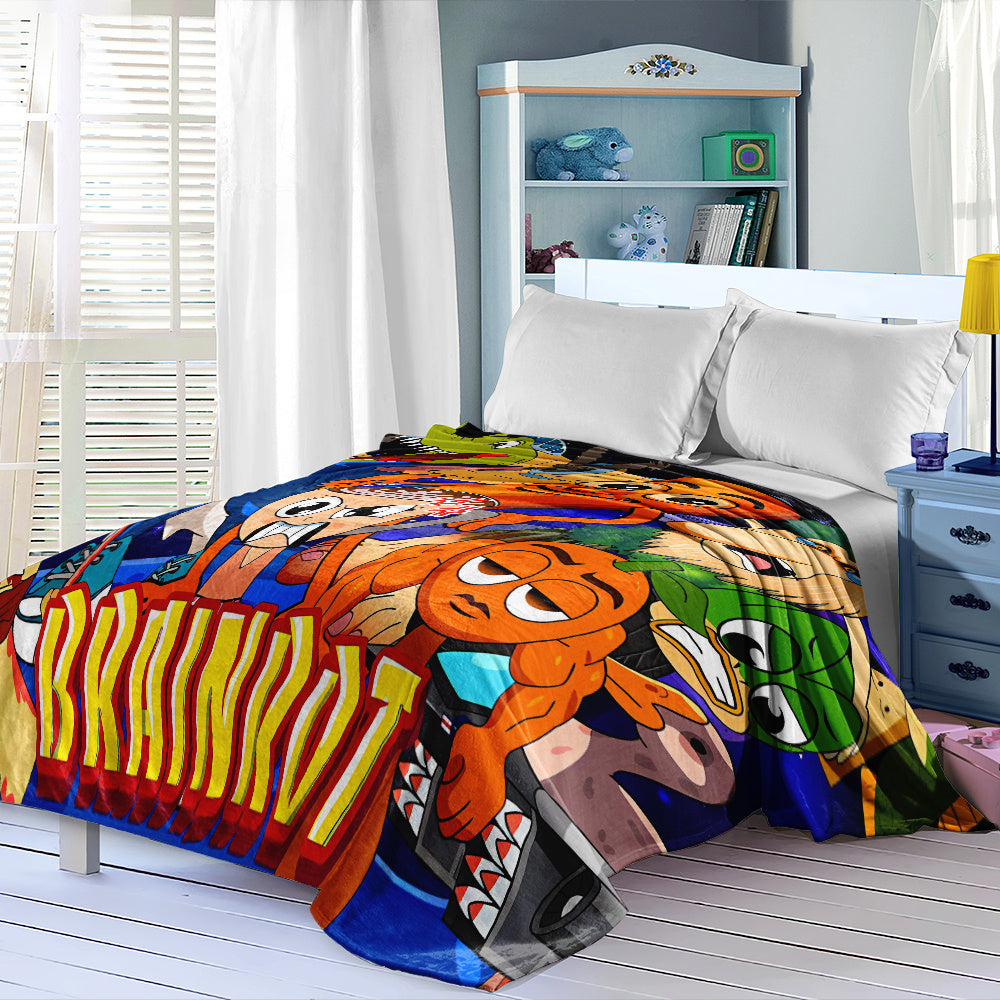 Couverture BRAINROT Flanelle – Design Stylé & Douillet Toutes Saisons