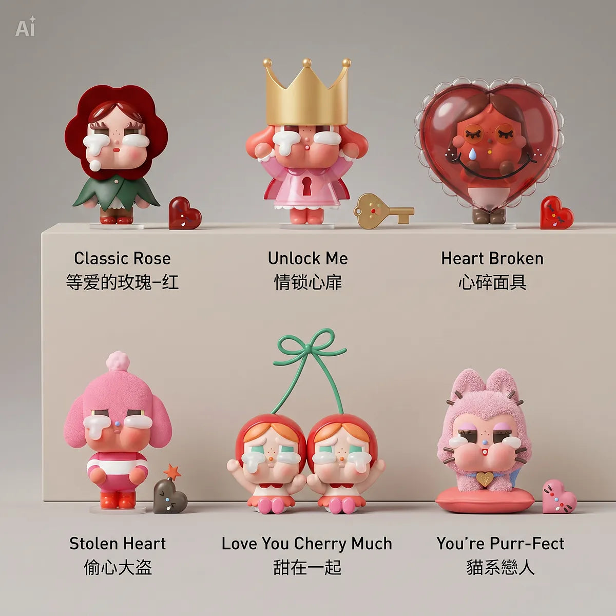 Figurine CryBaby Crying for Love – Série complète