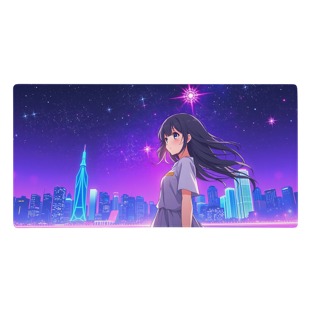 Tapis de Souris Gaming – Neon Night – Grand Format