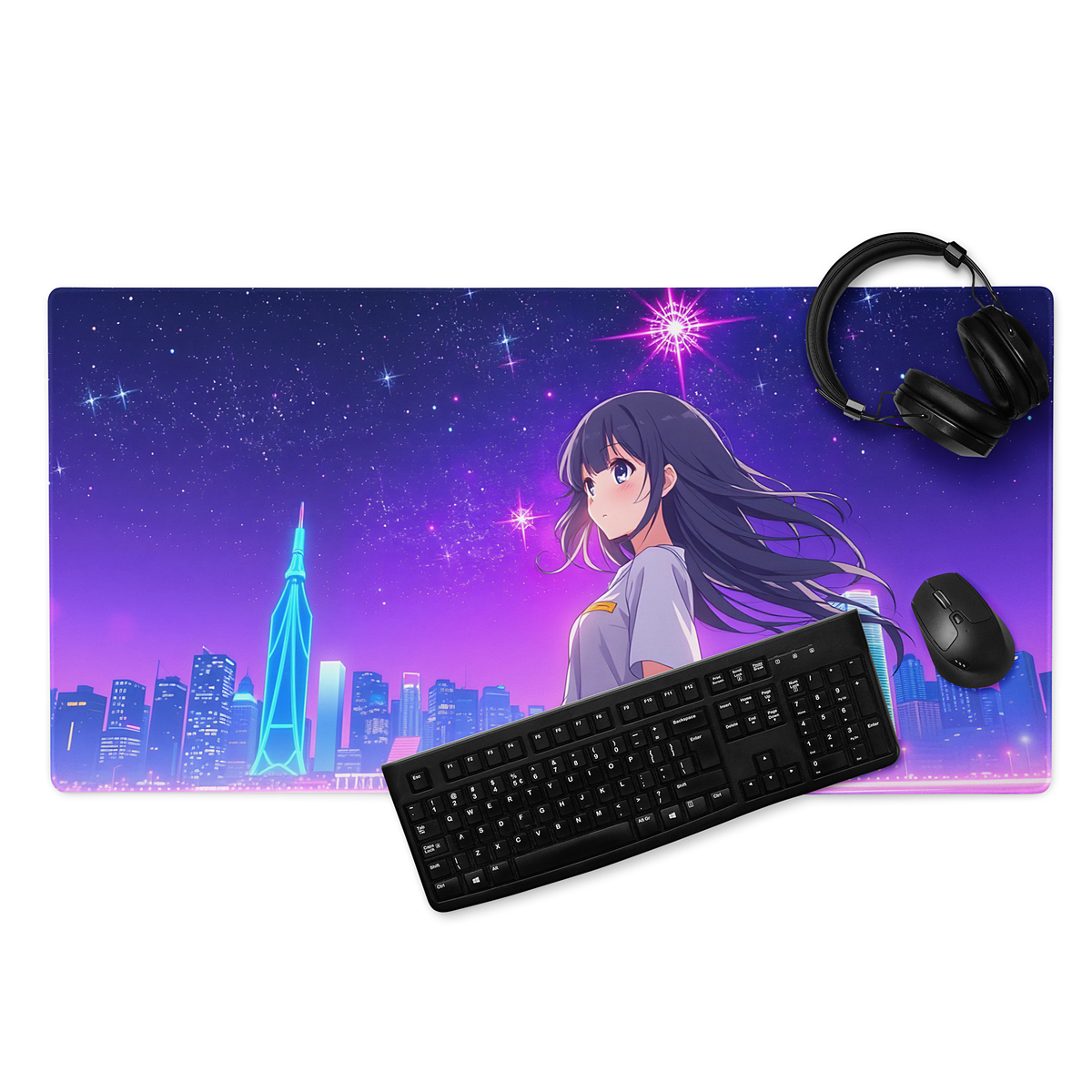 Tapis de Souris Gaming – Neon Night – Grand Format