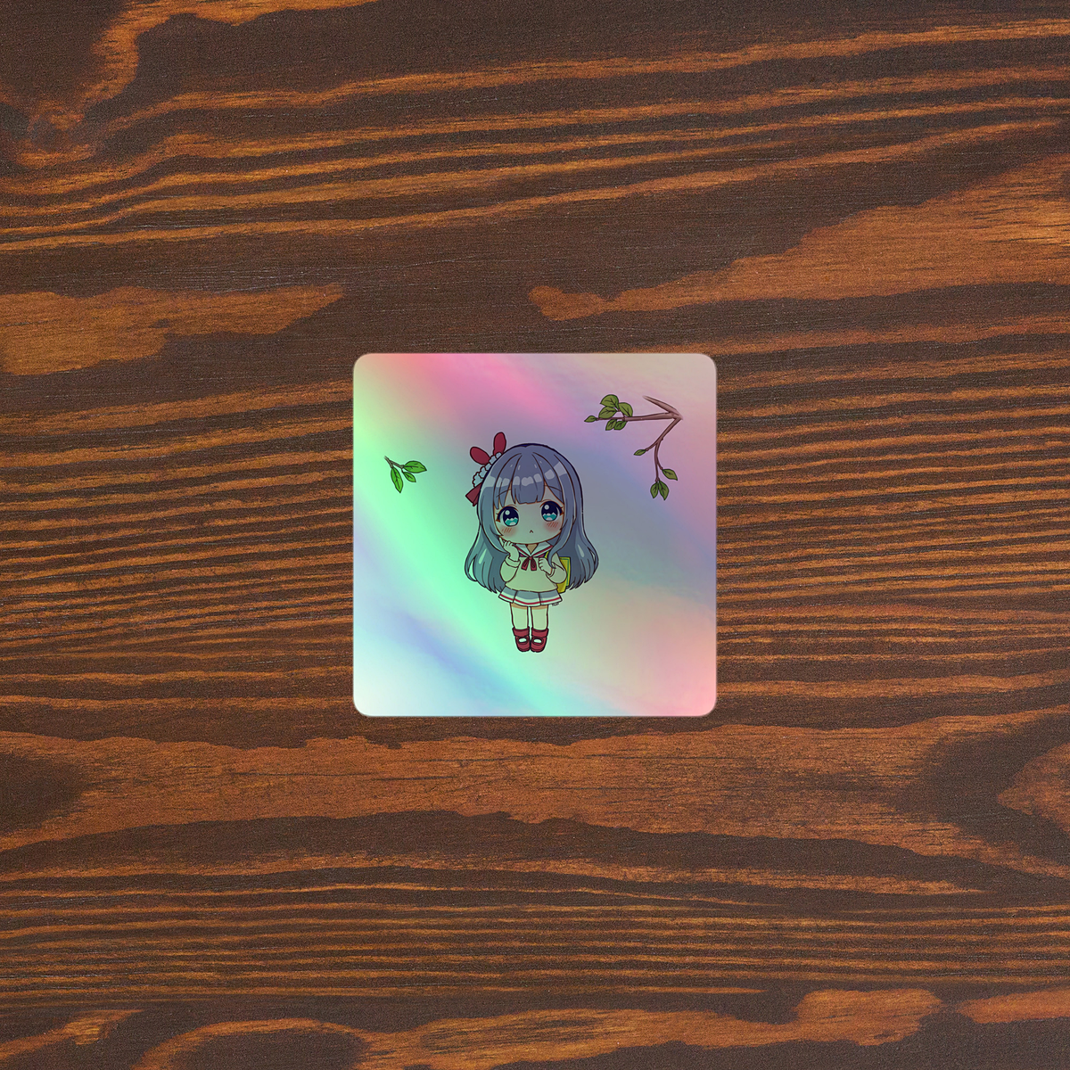 Sticker Holographique SJ Anime School – Kiss-Cut 3x3