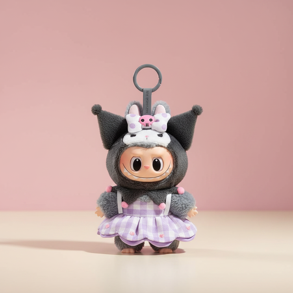 Pop Mart The Monsters x Hello Kitty and Friends Blind Box Pendentif Peluche Vinyle Sanrio Labubu Kuromi My Melody