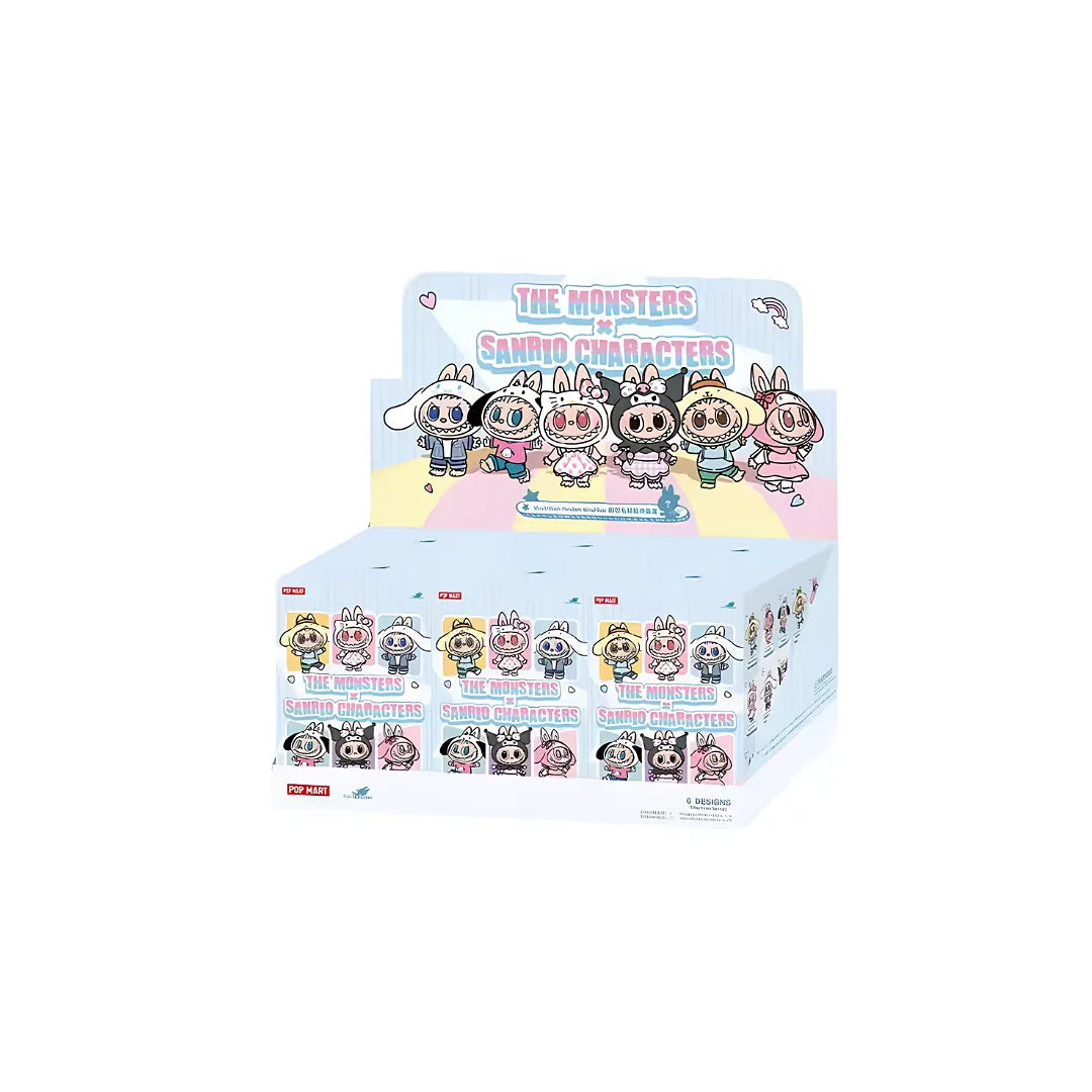 Pop Mart The Monsters x Hello Kitty and Friends Blind Box Pendentif Peluche Vinyle Sanrio Labubu Kuromi My Melody
