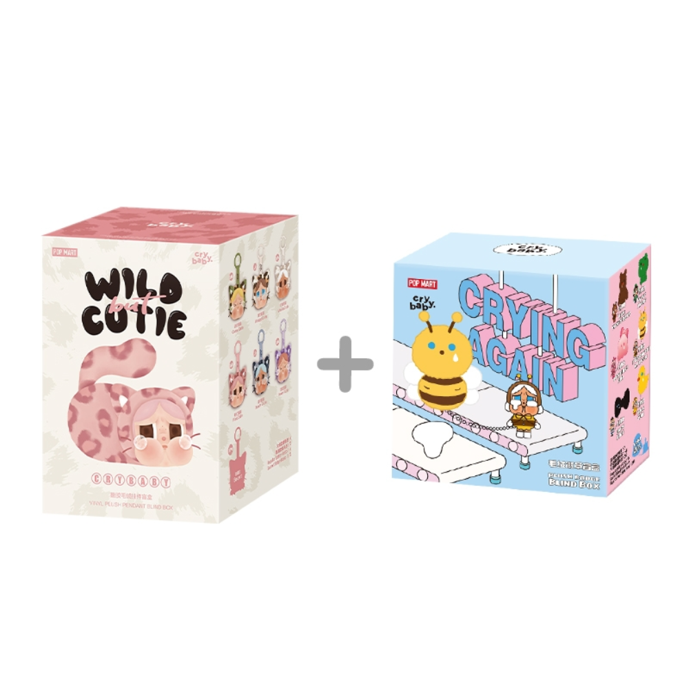 Pop Mart Crybaby Wild But Cutie Porte Clé Peluche Vinyle Édition Limitée Série Crybaby Exclusivité by POP MART INTERNATIONAL GROUP LIMITED