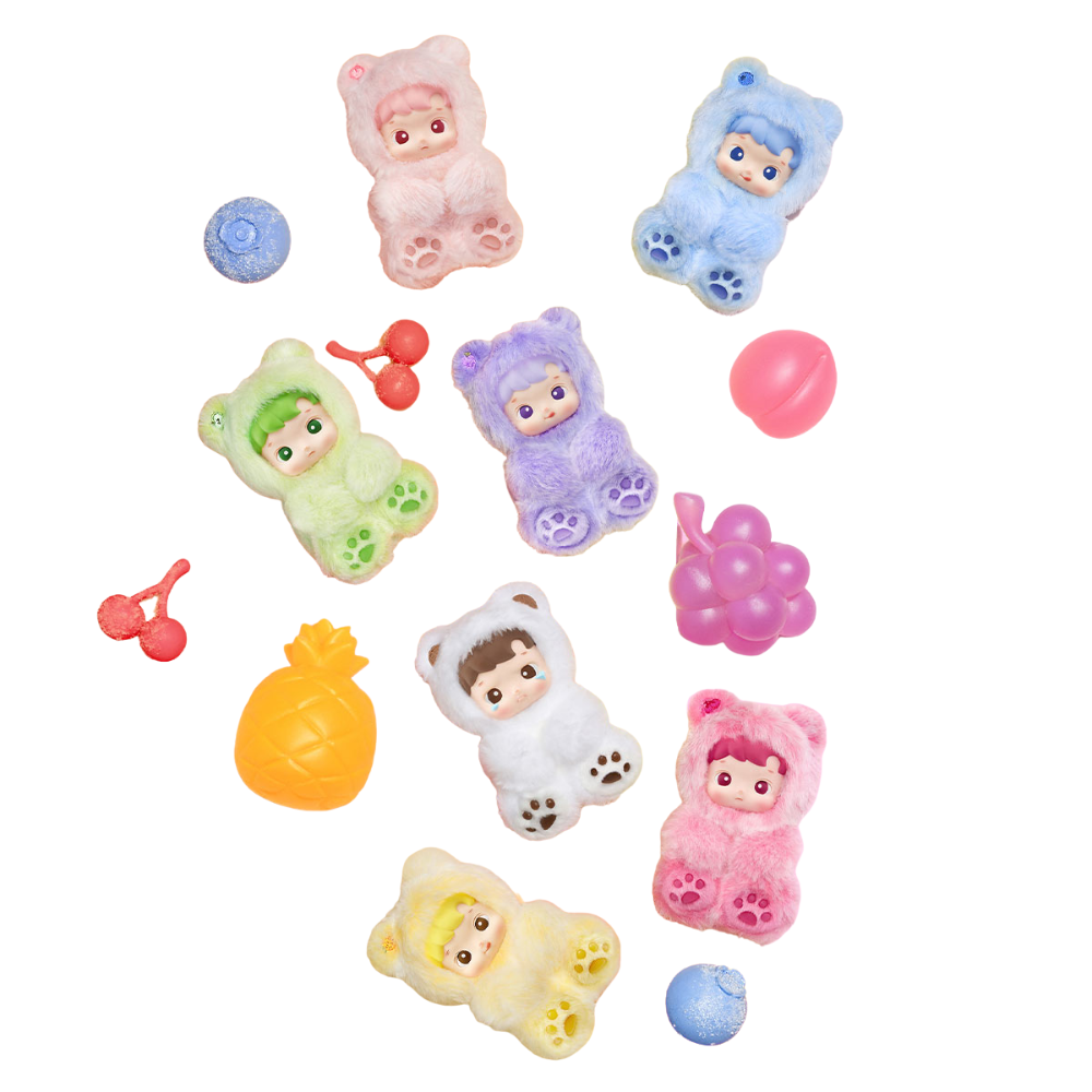 Pop Mart HACIPUPU Gummy Bear Peluche Porte Clef Boite Mystere Edition Limitee Exclusivite by POP MART INTERNATIONAL GROUP LIMITED