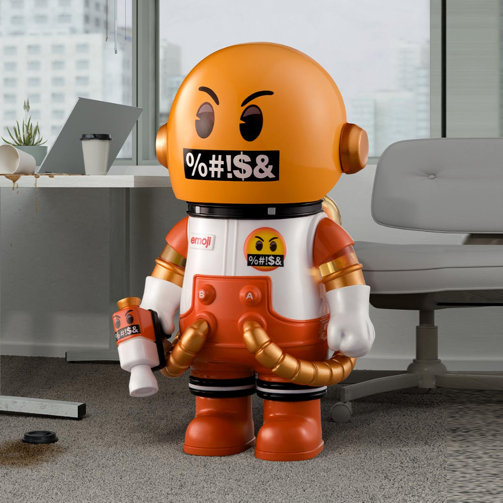 MEGA SPACE MOLLY 100% × emoji™ – Blind Box POP MART Figure
