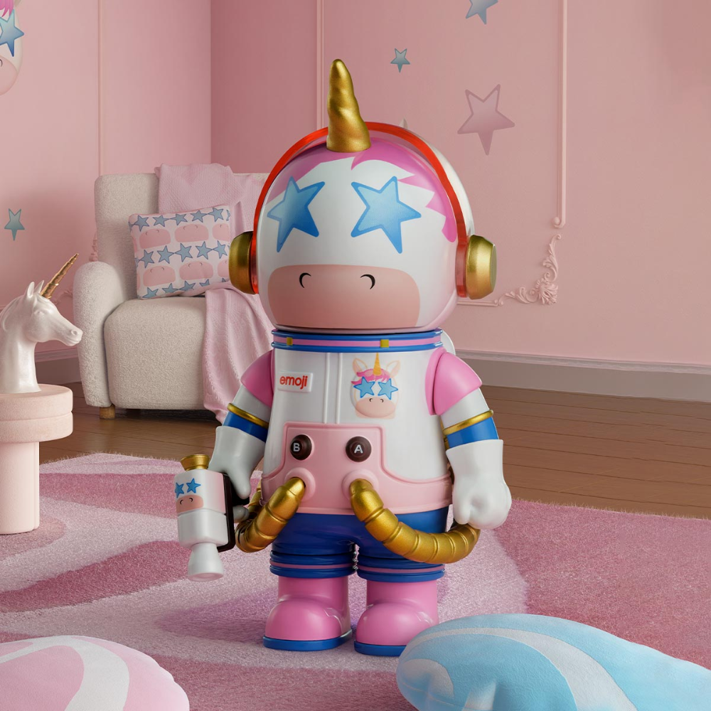 POP MART Figurine Mega Space Molly Emoji Series Édition Limitée Blind Box Collection Exclusive Pour Fans Collectionneurs by POP MART INTERNATIONAL GROUP LIMITED