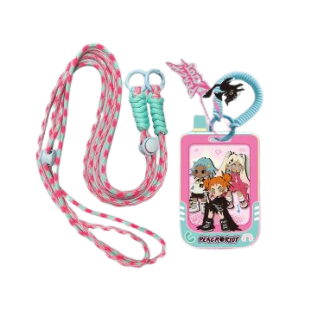 Pop Mart Porte Carte Lil Peach Riot Loading Edition Exclusive Kawaii Accessoire Luxe by POP MART INTERNATIONAL GROUP LIMITED