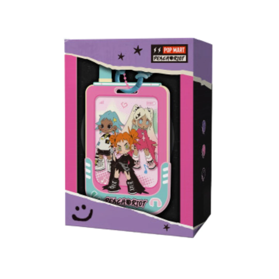 Pop Mart Porte Carte Lil Peach Riot Loading Edition Exclusive Kawaii Accessoire Luxe by POP MART INTERNATIONAL GROUP LIMITED