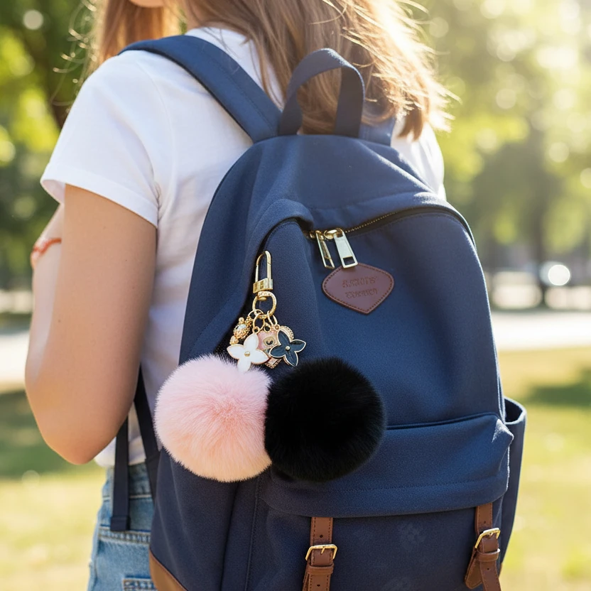 Porte-Clés Pompon - Adore Fluffy