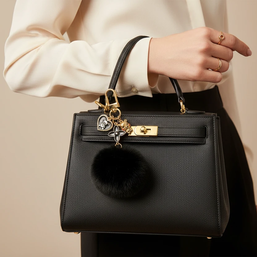 Porte-Clés Pompon - Adore Fluffy