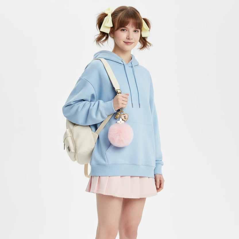 Porte-Clés Pompon - Adore Fluffy