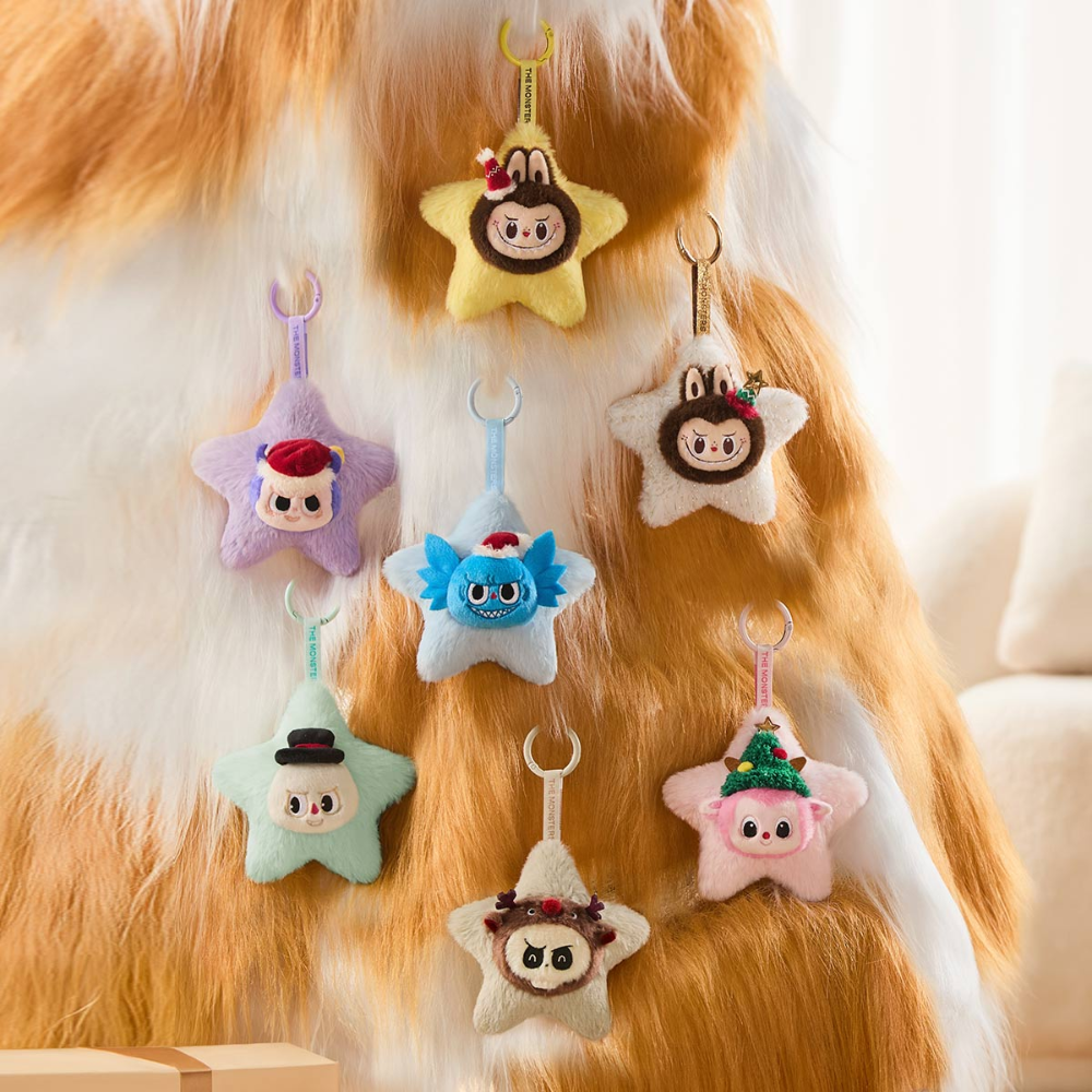 THE MONSTERS Classic Series – Labubu Sparkly Plush Pendant Blind Box