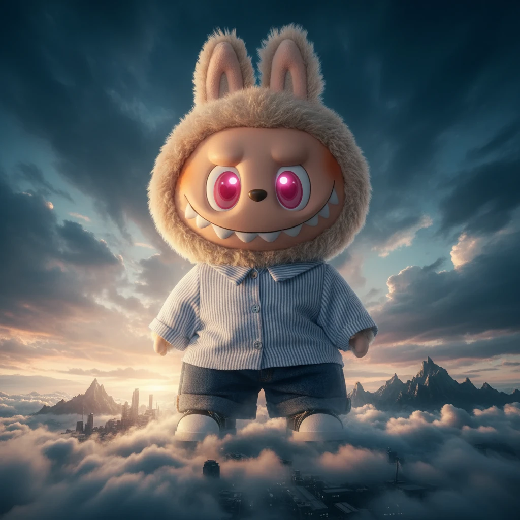 POP MART Labubu Flip With Me – XL Vinyl Figure 40 cm