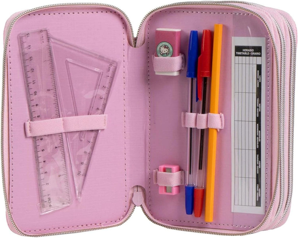 Giotto Hello Kitty Trousse Scolaire Rigide 3 Compartiments Collection Edition Limitée by Mon Labubu