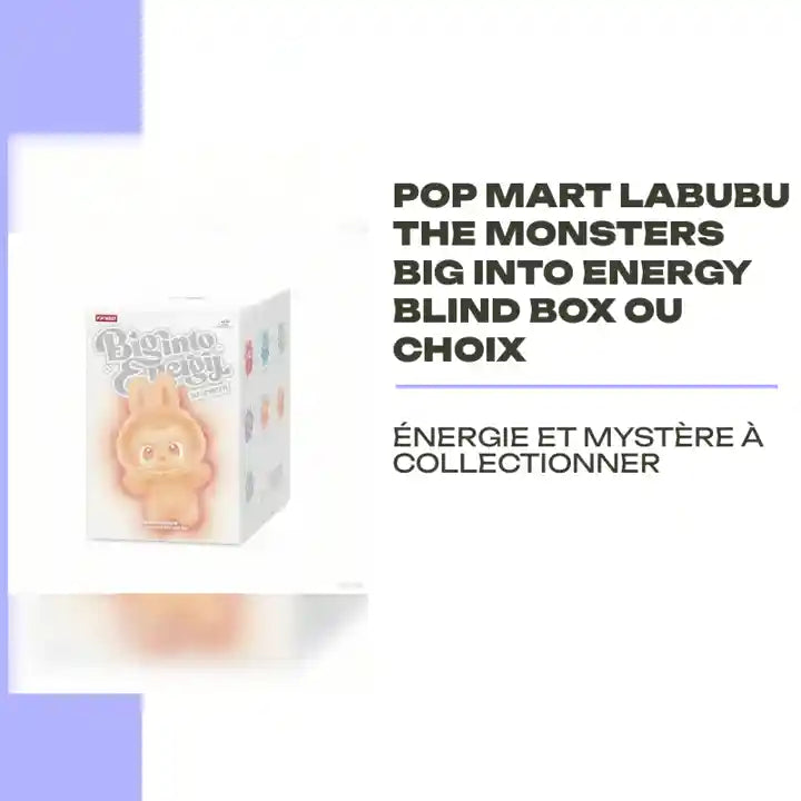 POP MART Labubu The Monsters Big Into Energy Blind Box ou Choix by@Outfy