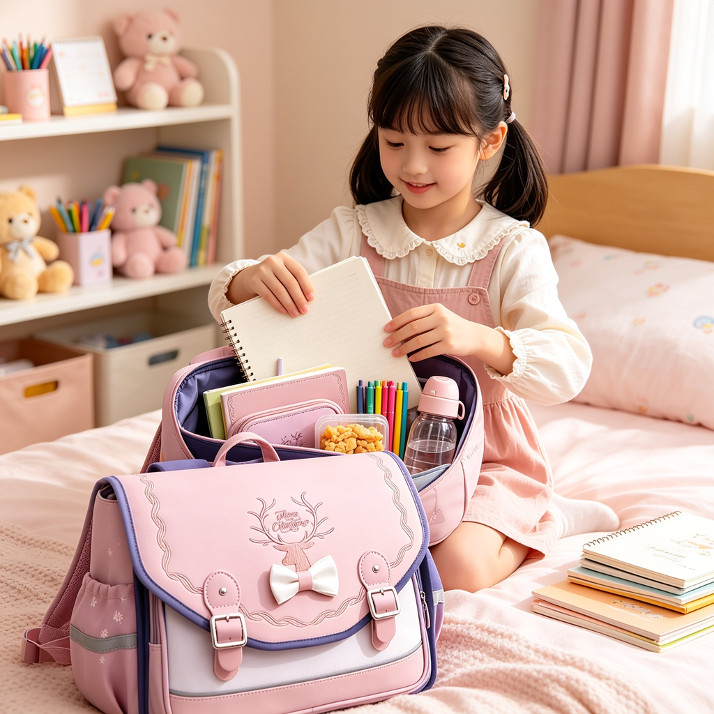 Sac à Dos Orthopédique Floral – Écolière Kawaii