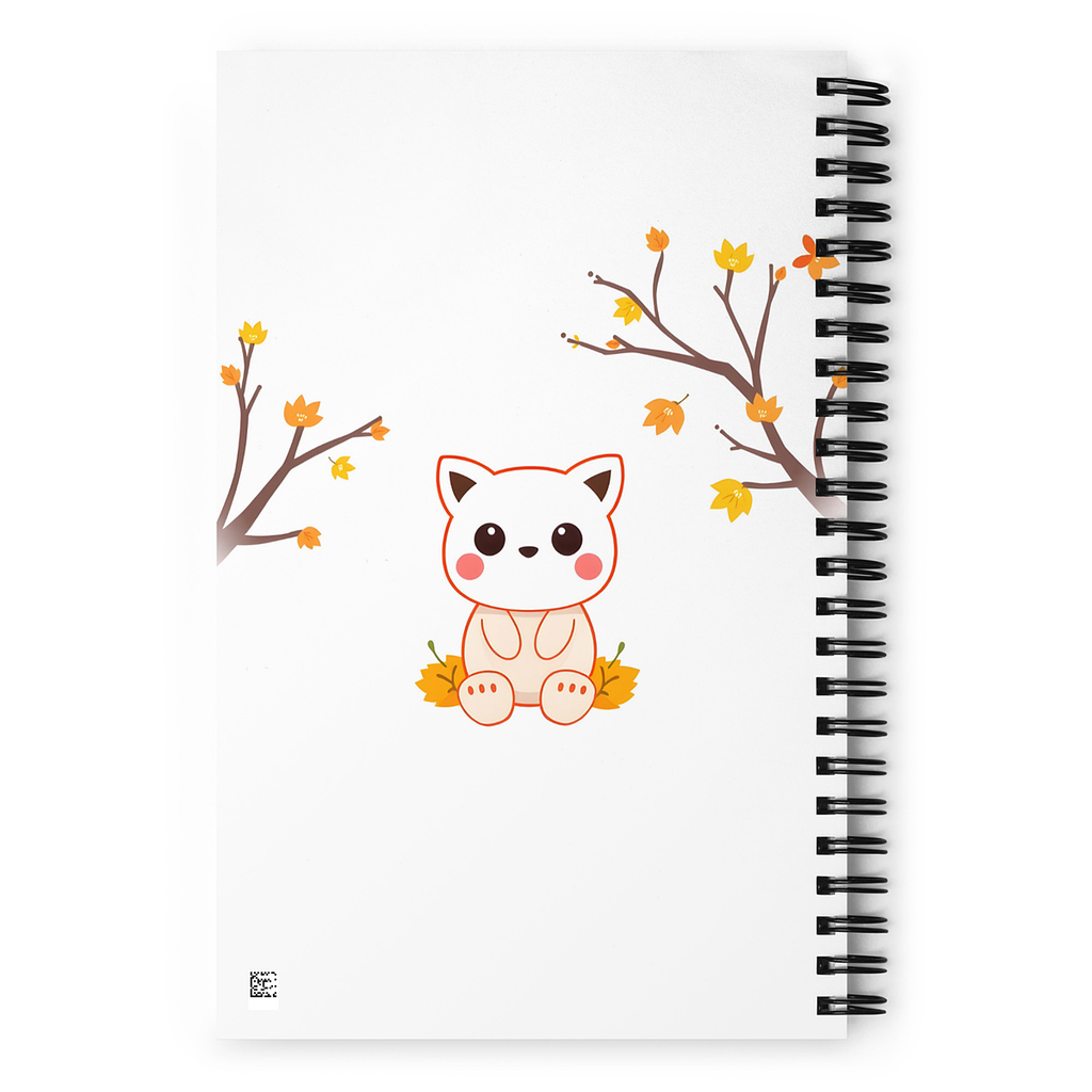 Carnet à Spirale Kawaii – Kitty Forest – 13x21 cm