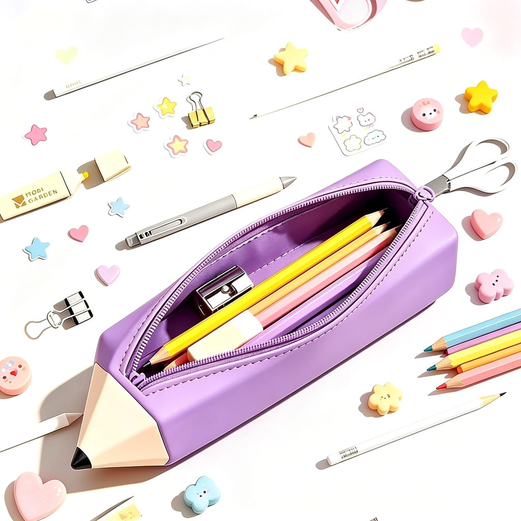 Trousse Silicone Crayon Kawaii – Grande Capacité
