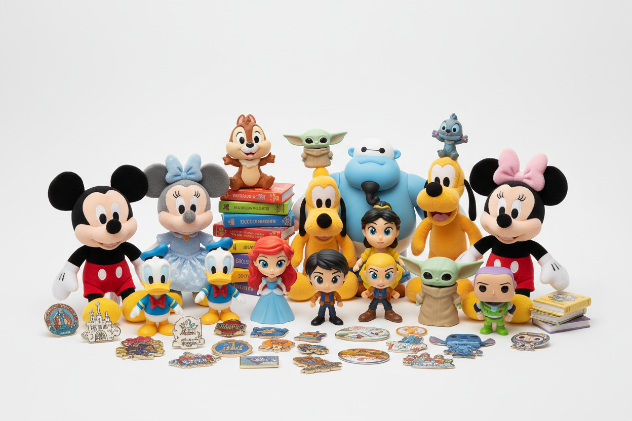 univers disney peluche figurine fond blanc